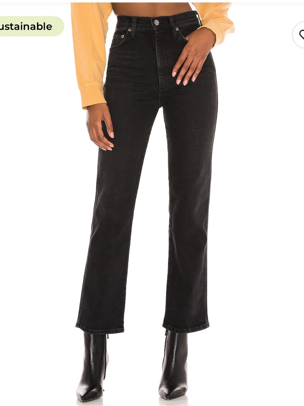 Agolde pinch waist high rise kick flare jeans